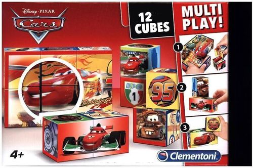 Clementoni Würfelpuzzle - Cars - 12 Würfel - Multi play