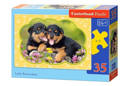 Castorland - Rottweilerwelpen - 35 Teile Puzzle