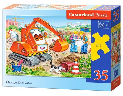 Castorland - Oranger Bagger - 35 Teile Puzzle