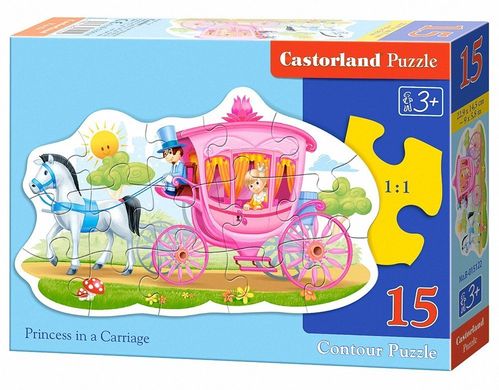 Castorland - Prinzessin im Wagen - 15 Teile Formpuzzle
