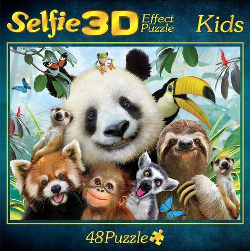 M.I.C. - Zoo - 3D-Selfie Puzzle - 48 Teile