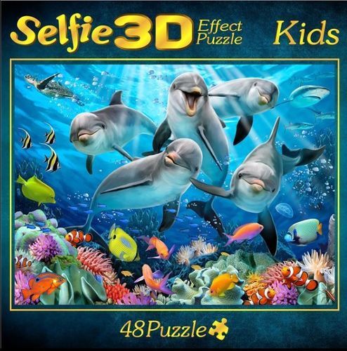 M.I.C. - Delfine - 3D-Selfie Puzzle - 48 Teile