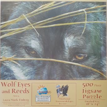 SunsOut - Wolf Eyes and Reeds - 500 Teile