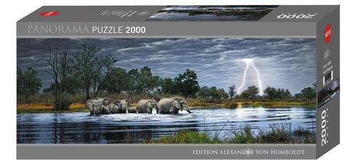 Heye - Herd of Elephants - 2000 Teile Panorama