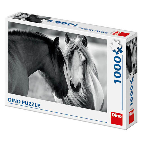 Dino - Black and White Horses - 1000 Teile