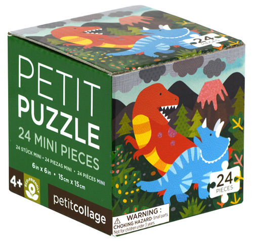 Petit Collage - Dinosaurier - Petit Puzzle - 24 Teile