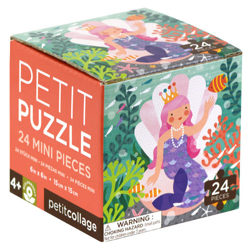 Petit Collage - Meerjungfrau - Petit Puzzle - 24 Teile