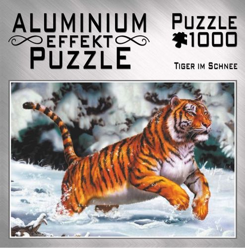 M.I.C. - Aluminium: Tiger im Schnee - 1000 Teile