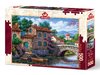 Art Puzzle - Canal with Flowers - 500 Teile