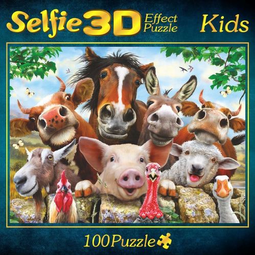 M.I.C. - Meine Farm - 3D-Selfie Puzzle - 100 Teile