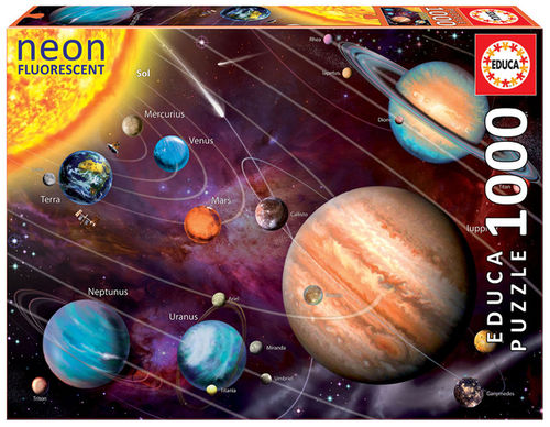Educa - Solar System - 1000 Teile Neon