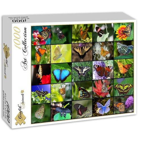 Grafika - Collage - Schmetterlinge - 1000 Teile