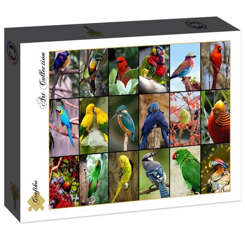 Grafika - Collage - Die schönsten Vögel der Welt - 1500 Teile