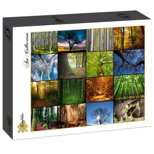 Grafika - Collage - Bäume - 2000 Teile