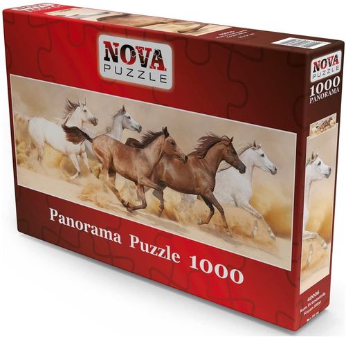 Nova Puzzle - Pferde - 1000 Teile Panorama