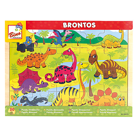 Bino - Dinosaurier - 20 Teile Puzzle