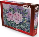 Nova Puzzle - Zwei rosa Rosen - 1000 Teile