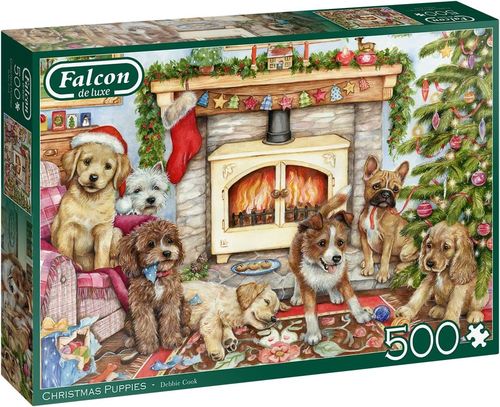 Falcon - Christmas Puppies - 500 Teile