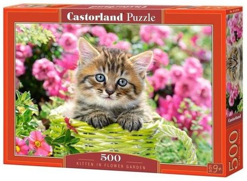 Castorland - Kitten in Flower Garden - 500 Teile