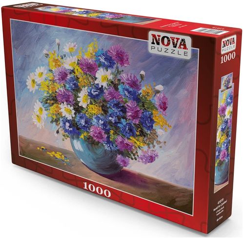 Nova Puzzle - Bunte Wildblumen - 1000 Teile