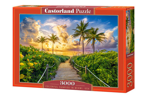 Castorland - Colorful Sunrise in Miami, USA - 3000 Teile