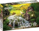 Enjoy Puzzle - A Log Cabin by the Magic Creek - 1000 Teile