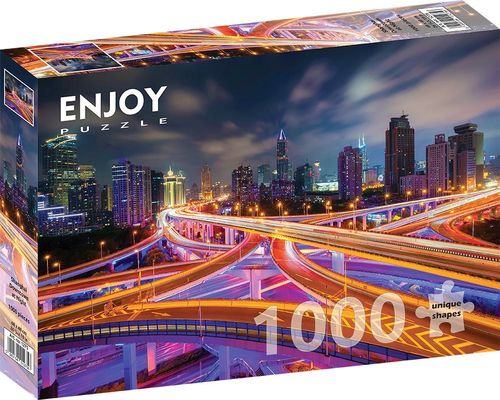 Enjoy Puzzle - Shanghai Downtown at Night - 1000 Teile