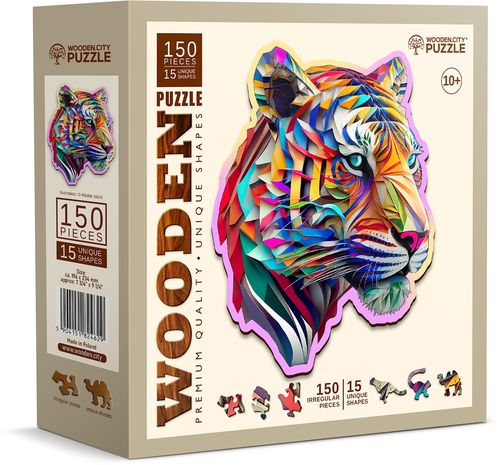 Wooden.City - Colorful Tiger - 150 Teile