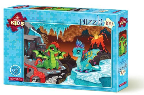Art Puzzle Kids - The Baby Dragons - 100 Teile