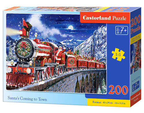 Castorland - Santa`s coming to Town - 200 Teile