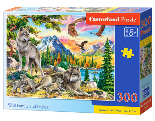 Castorland - Wolf Family and Eagles - 300 Teile