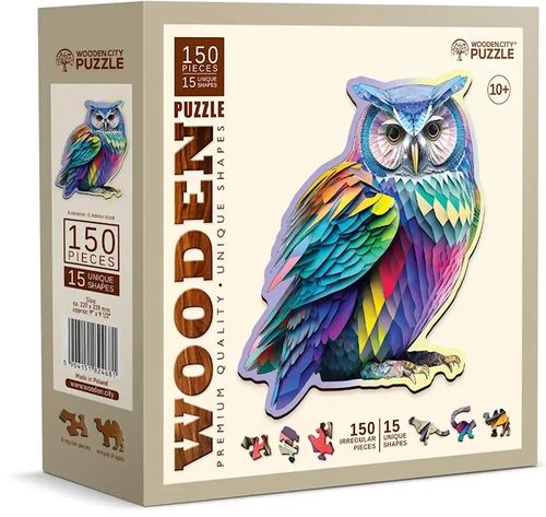 Wooden.City - Trendy Owl - 150 Teile