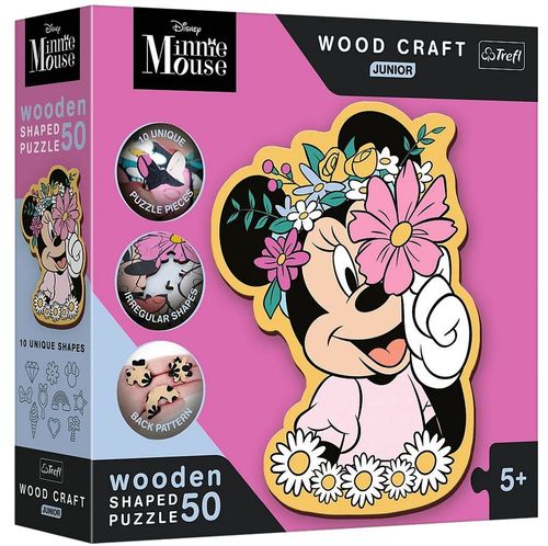 Trefl - Minnie Mouse - Formpuzzle - 50 Holzteile